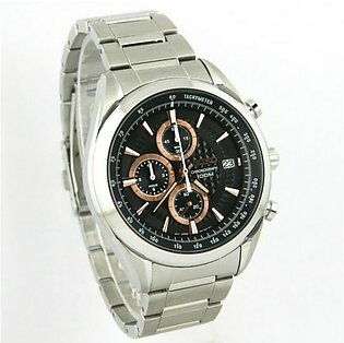 Seiko chronograph black dial men’s wrist watch with date