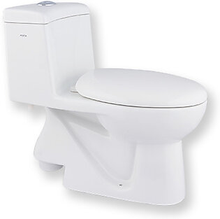 Porta HD100N One Piece commode with Hydraulic seat cover (White/Ivory)