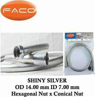 Faco Shiny Silver Hexagonal Nut and Conical Nut 120cm