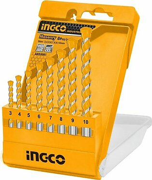 Ingco AKD3081 8PCS masonry drill bits set