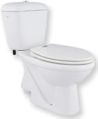 Porta HD44N Two Piece commode with hydraulic seat over (White/Ivory)