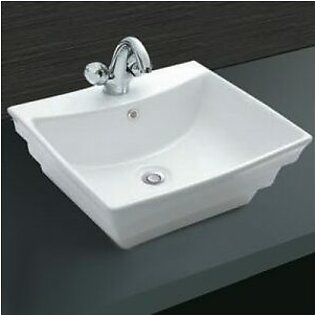 Monte Rosa 421 wash basin above counter white/ivory