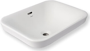 Porta HDL0505 Art Vanity Wash basin Fixing above Counter (White/Ivory)