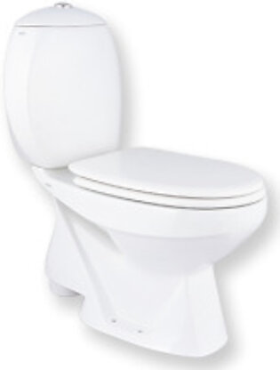 Porta HD7N Two Piece commode with normal seat cover (White/Ivory)