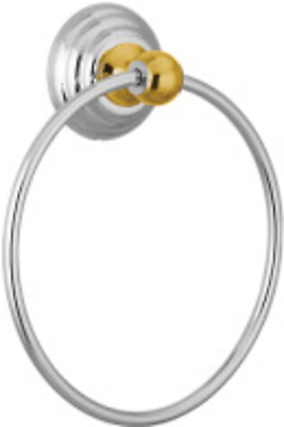 Faisal Sanitary 4103 Elegant Metal Towel Ring (Chrome)