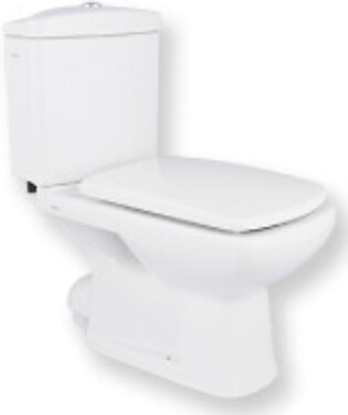 Porta HD201N/C Two Piece commode with Normal seat cover (White/Ivory)