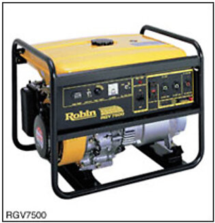 Robin RGX 6500E Petrol & Gas Generator (Black & Yellow)