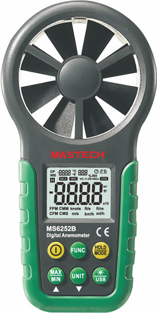 Mastech Digital Anemometer With Temperature/Humidity MS6252B