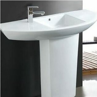 Monte Rosa 902 full pedestal wash basin white/ivory