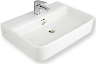 Porta HDA015 Art Vanity Washbasin Fixing above Counter (White/Ivory)
