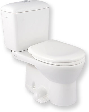 Porta HD229A Two Piece commode with Normal seat over (White/Ivory)