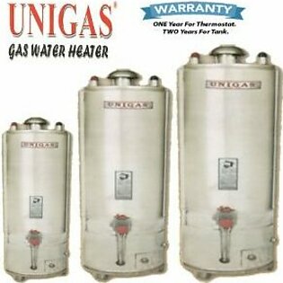 UNIGAS 30 GALLONS SUPREME GAS WATER HEATER / GEYSER