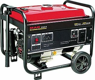 MAK Tech MT-6500 Petrol & Gas Generator (Red & Black)