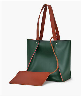 Army green shopping tote bag