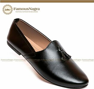 Cut Shoes – Moccasin – Nagra – Gents – Genuine Leather –  Black – Sheet Sole – Art 982