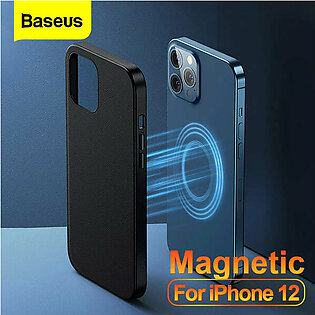 Baseus Magnetic Leather Case for iPhone 12 Full Cover Magnetic Phone Case Back Cover for iPhone 12 Mini Pro Pro Max PU Coque