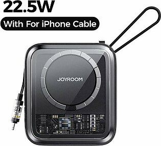 Joyroom 22.5w 10000mAh Magnetic Wireless Power Bank With Cable