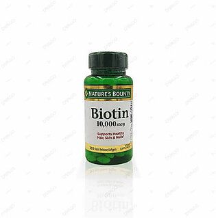 Nature's Bounty Biotin 10,000mcg 120 Softgels