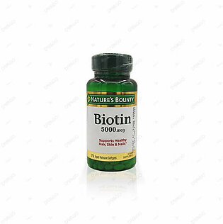 Nature's Bounty Biotin 5000mcg 72 Softgels