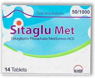 Sitaglu Met Tablets 50/1000mg 14's
