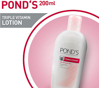 Ponds Triple Vitamin Moisturising Lotion Silky Smooth Skin 100ml