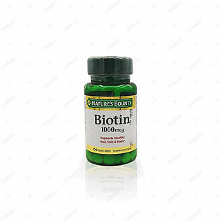 Nature's Bounty Biotin 1000mcg 100 Coated Tablets