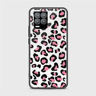 Realme 8 Pink Leopard Glass Customized Case