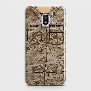 Samsung Galaxy J4 Army shirt with Custom Name Case