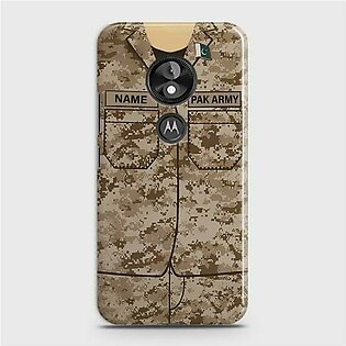 Motorola Moto E5 Army Costume With Custom Name Case