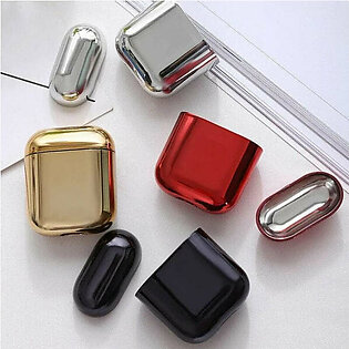 Airpods 1/2 Electroplated Earphone Protective Case with Holding Clip