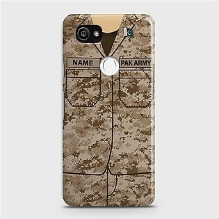 GOOGLE PIXEL 2 XL Army Costume With Custom Name Case
