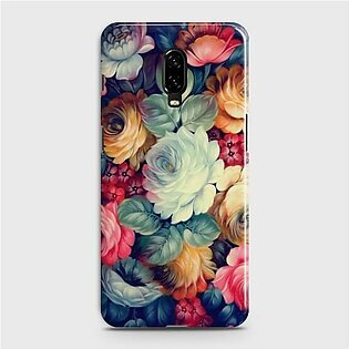 OnePlus 6T Vintage colorful Flowers Case