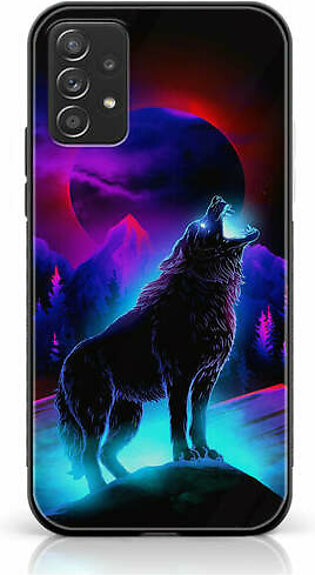 Samsung Galaxy A52 5G- Wolf Series - Premium Printed Glass soft Bumper shock Proof Case
