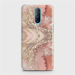 Oppo R17 Pro Trendy Chic Rose Gold Marble Case