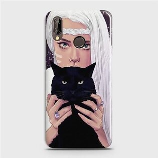 Huawei Nova 3E Wild Black Cat Phone Case