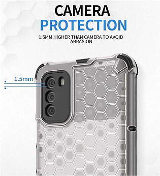 Oppo A53/ Oppo A32 Airbag Shockproof Hybrid Armor Honeycomb Transparent Cover