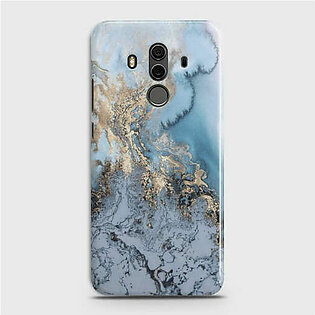HUAWEI MATE 10 PRO Golden Blue Marble Case