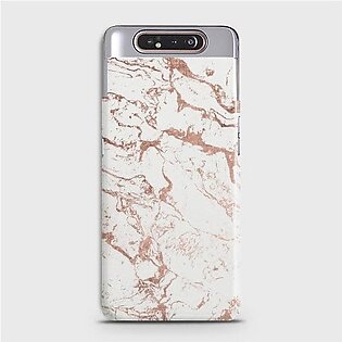 SAMSUNG GALAXY A80 Chick RoseGold Marble Case