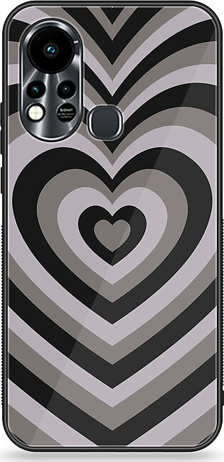 Infinix Hot 11S NFC   Heart Beat Series Premium Printed Glass soft Bumper shock Proof Case