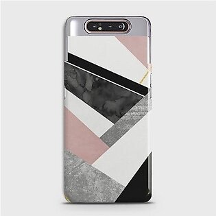 SAMSUNG GALAXY A80 Geometric Luxe Marble Case