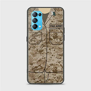 Oppo Find X3 Lite Army Costume Glass Customized Case