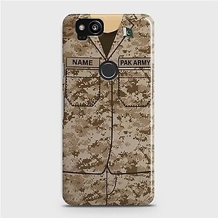 Google Pixel 2 Army Costume With Custom Name Case