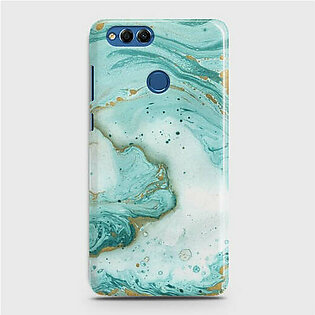 HUAWEI HONOR 7X Aqua Blue Marble Case