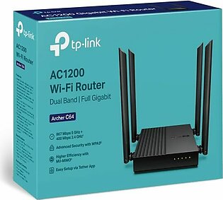 Tp-Link Archer C64 AC1200 Wireless MU-MIMO WIFI Router