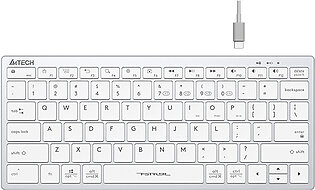 A4Tech FBX51C white Wireless and Bluetooth Keyboard
