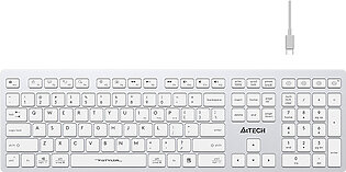 A4Tech FBX50C white Wireless and Bluetooth Keyboard