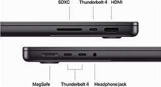 Apple MacBook Pro MRX33 – M3 Pro Chip 11-core CPU 18GB 512GB SSD 14″ IPS Retina LED Display With True Tone Backlit Magic Keyboard Touch-ID (Space black)