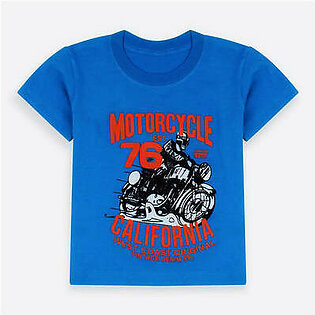 STDMAN Motorcycle 76 California Royal Blue Tshirt 6075