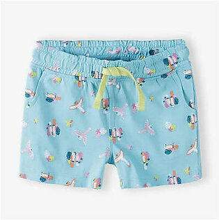 5.10.15 All Over Birds Print Turquise Girls Shorts 11038