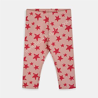 TX Star Printed Pink Fleece Legging 2817